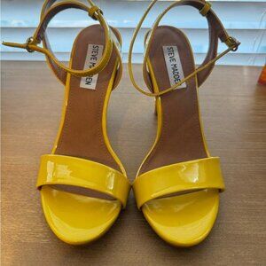 Steve Madden Bright Yellow Patent Heels